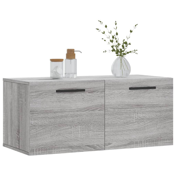 Harmaa seinäkaappi Zwi 80x36,5x35cm (puinen)