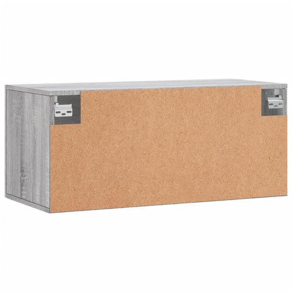 Harmaa seinäkaappi Zwi 80x36,5x35cm (puinen)
