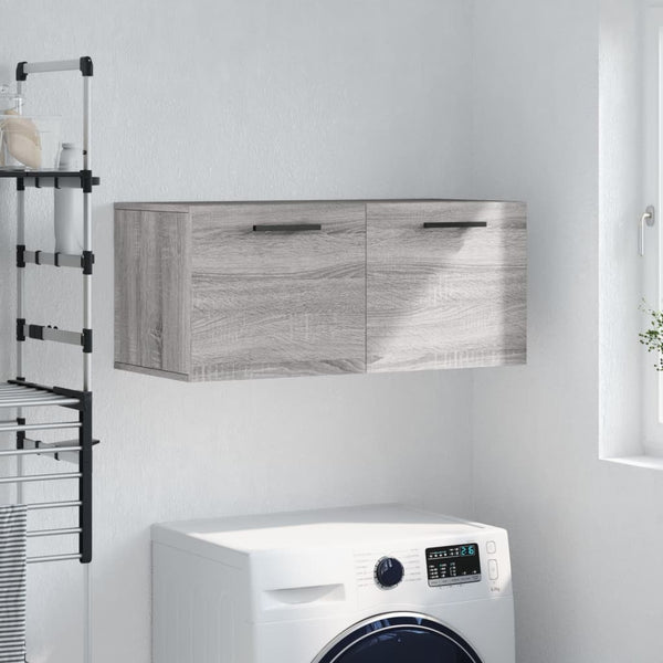 Harmaa seinäkaappi Zwi 80x36,5x35cm (puinen)