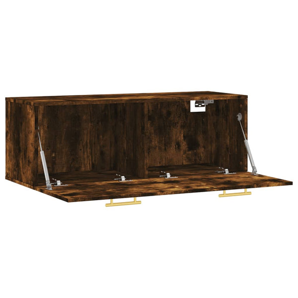 Räuchereiche Wandregal Cezareea 100x36,5x35cm (Holz)