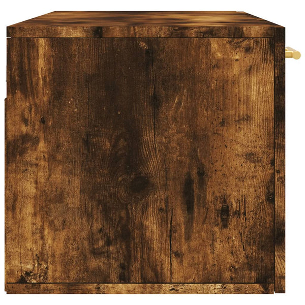 Räuchereiche Wandregal Cezareea 100x36,5x35cm (Holz)