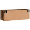 Räuchereiche Wandregal Cezareea 100x36,5x35cm (Holz)