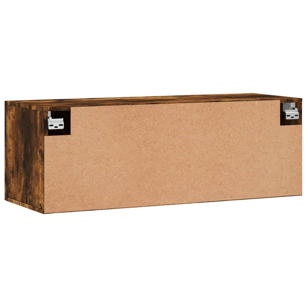 Räuchereiche Wandregal Cezareea 100x36,5x35cm (Holz)