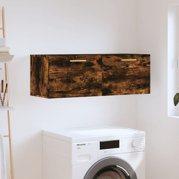 Räuchereiche Wandregal Cezareea 100x36,5x35cm (Holz)