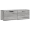 Harmaa seinäkaappi Zwi 100x36,5x35cm (puinen)