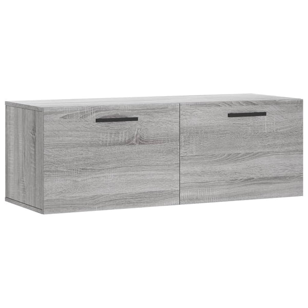 Harmaa seinäkaappi Zwi 100x36,5x35cm (puinen)