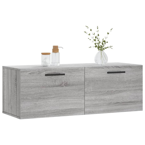 Harmaa seinäkaappi Zwi 100x36,5x35cm (puinen)