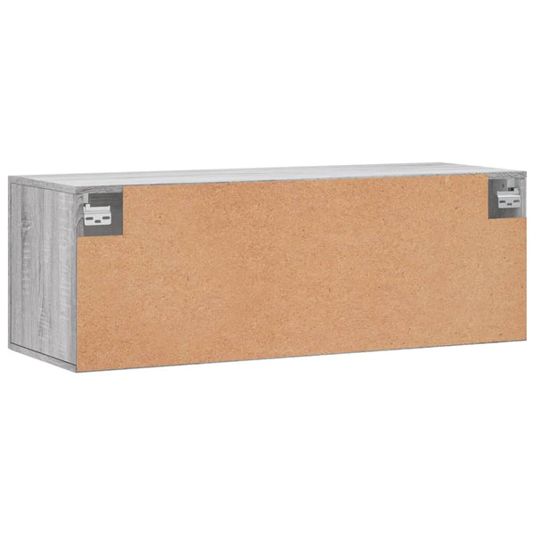 Harmaa seinäkaappi Zwi 100x36,5x35cm (puinen)