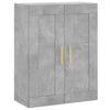 Grauer wandmontierter Schrank Amria 69,5x34x90cm (Holz)