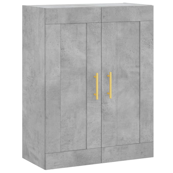 Grauer wandmontierter Schrank Amria 69,5x34x90cm (Holz)