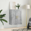 Grauer wandmontierter Schrank Amria 69,5x34x90cm (Holz)