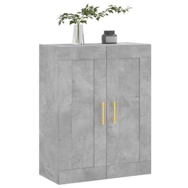 Grauer wandmontierter Schrank Amria 69,5x34x90cm (Holz)
