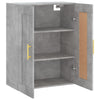 Grauer wandmontierter Schrank Amria 69,5x34x90cm (Holz)