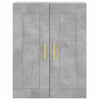 Grauer wandmontierter Schrank Amria 69,5x34x90cm (Holz)