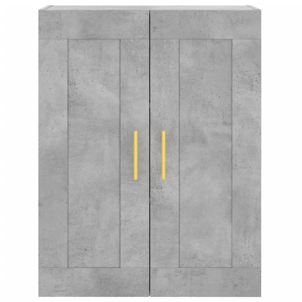 Grauer wandmontierter Schrank Amria 69,5x34x90cm (Holz)