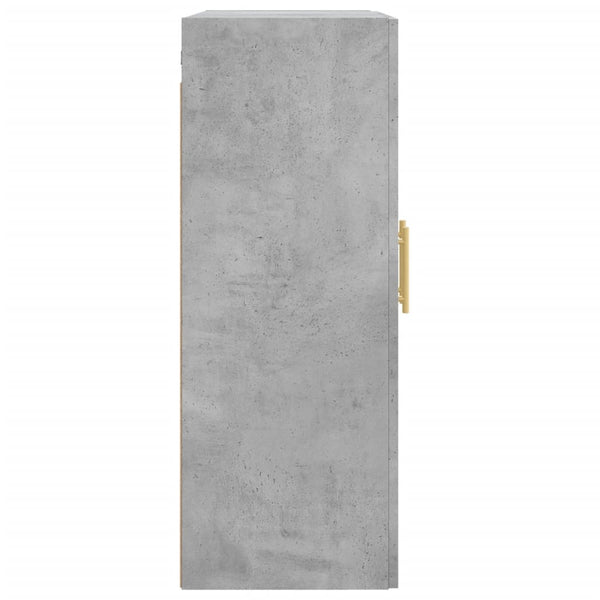 Grauer wandmontierter Schrank Amria 69,5x34x90cm (Holz)