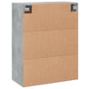 Grauer wandmontierter Schrank Amria 69,5x34x90cm (Holz)