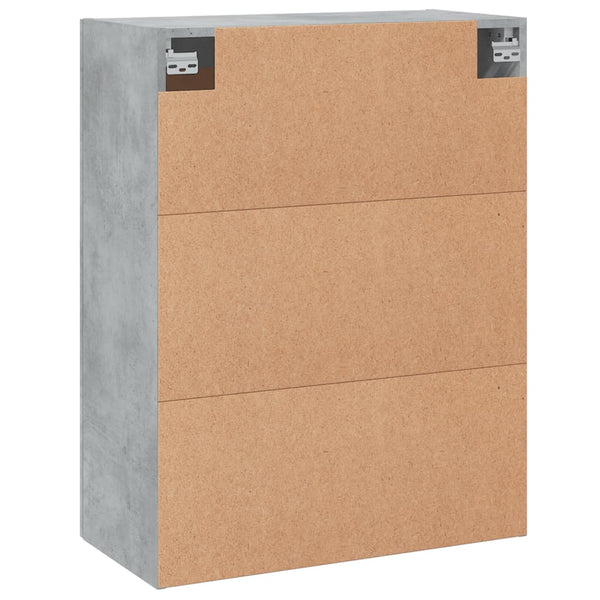 Grauer wandmontierter Schrank Amria 69,5x34x90cm (Holz)