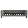 90x190 cm Samt-Schlafsofa dunkelgrau