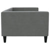 90x190 cm Samt-Schlafsofa dunkelgrau