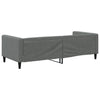90x190 cm Samt-Schlafsofa dunkelgrau