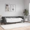 90x190 cm Samt-Schlafsofa dunkelgrau