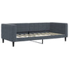 Dunkelgraues Schlafsofa 90x190 cm Samt