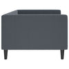 Dunkelgraues Schlafsofa 90x190 cm Samt