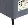 Dunkelgraues Schlafsofa 90x190 cm Samt