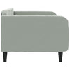 Samt Schlafsofa hellgrau 90x190 cm