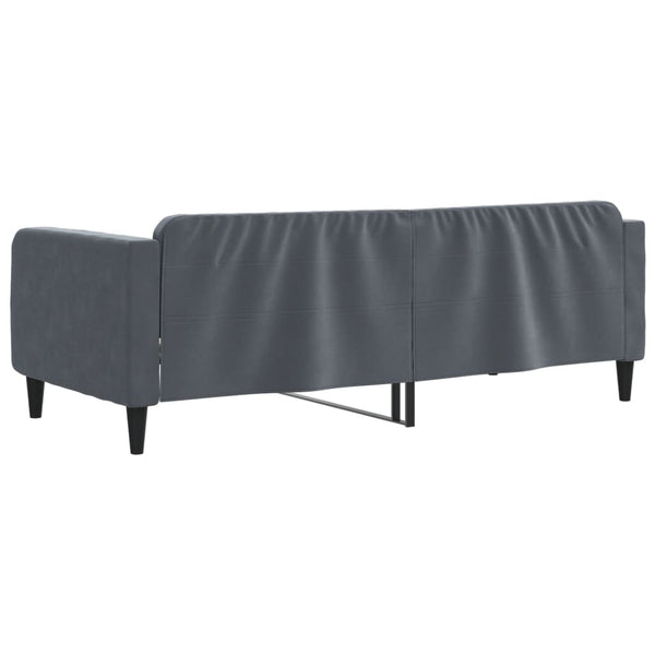 Schlafsofa 90x190 cm dunkelgrauer Samt