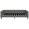 90x190 cm dunkelgraues Schlafsofa Samt