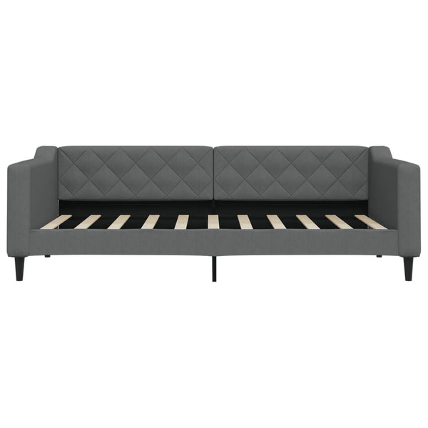 90x190 cm dunkelgraues Schlafsofa Samt
