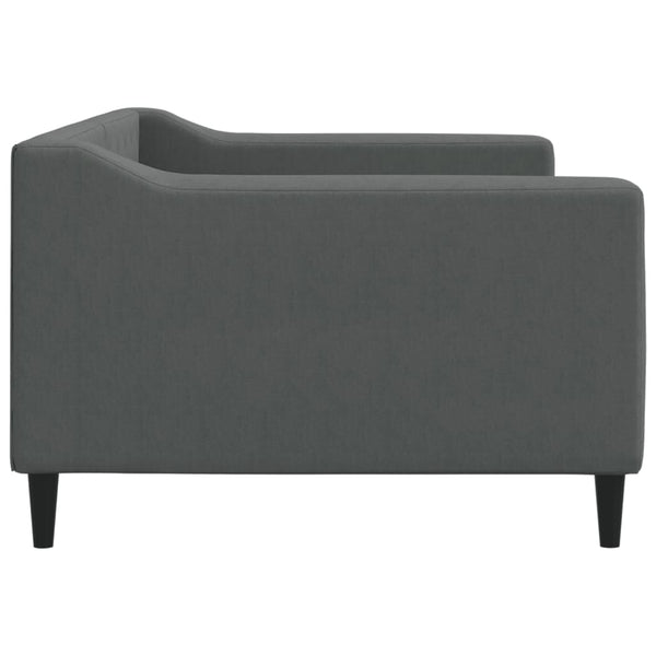 90x190 cm dunkelgraues Schlafsofa Samt