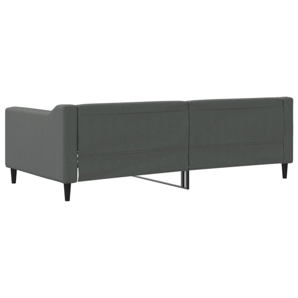 90x190 cm dunkelgraues Schlafsofa Samt
