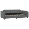 Schlafsofa Samt dunkelgrau 90x190 cm