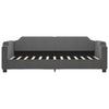 Schlafsofa Samt dunkelgrau 90x190 cm