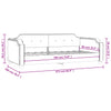Schlafsofa Samt dunkelgrau 90x190 cm