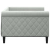 Hellgraues Schlafsofa 90x190 cm aus Samt