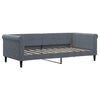 Dunkelgraues Schlafsofa 90x190 cm Samt