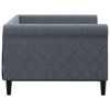 Dunkelgraues Schlafsofa 90x190 cm Samt