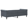 Dunkelgraues Schlafsofa 90x190 cm Samt