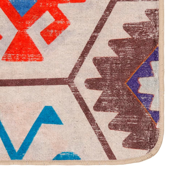 Mehrfarbiger rutschfester Teppich Ifte, 80x300cm, waschbar