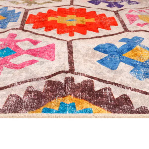 Ifte 120x180cm Teppich, waschbar, rutschfest, mehrfarbig