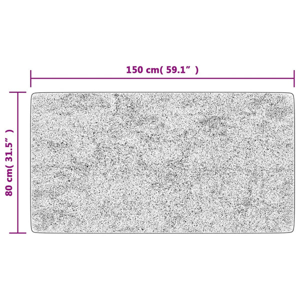 80x150cm Ifte Teppich mehrfarbig (rutschfest) waschbar