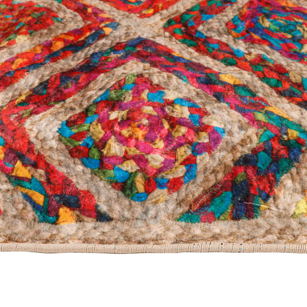 Waschbarer mehrfarbiger Teppich Ifte 190x300cm (rutschfest)