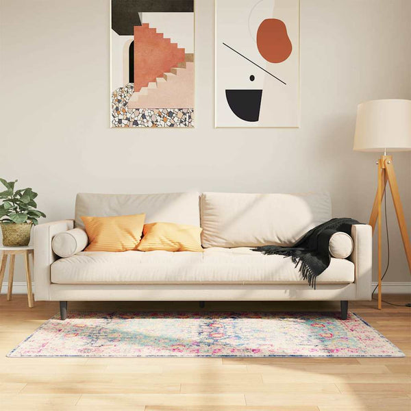 Rutschfester, waschbarer, mehrfarbiger Teppich Ifte 80x150cm
