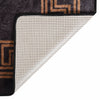 Schwarz-Gold Teppich waschbar Ifte 400x300cm (rutschfest)