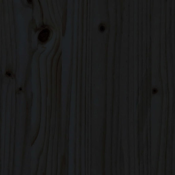 Schwarzes Bettgestell mit Kopfteil Muzaffer Small Single (Holz)