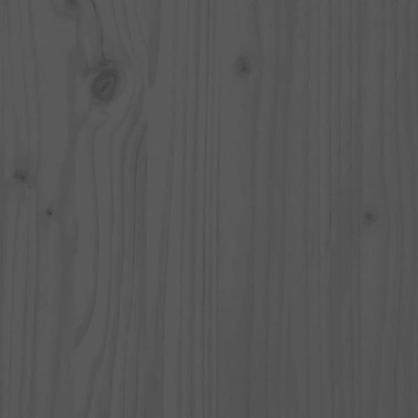 Graues Bettgestell mit Kopfteil Muzaffer 200x200cm (Holz)